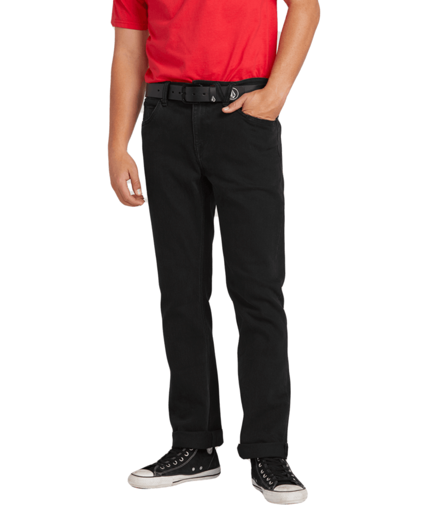 VOLCOM Solver Modern Fit Jeans Black 
