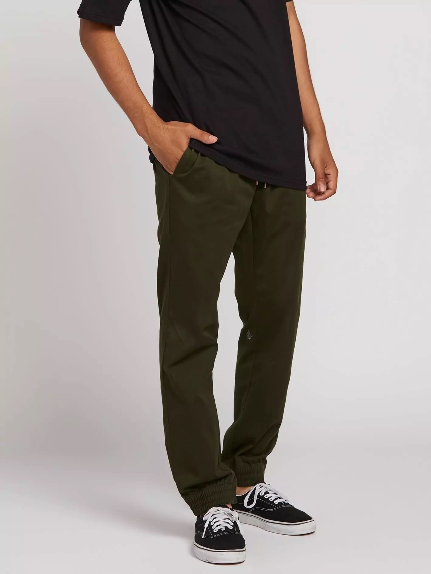 Army Green Volcom Frickin Slim Chino Pants Army Green Volcom Frickin Slim Chino Pants