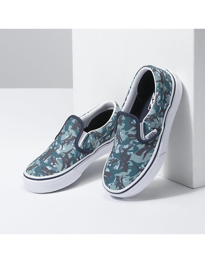 white camo slip on vans