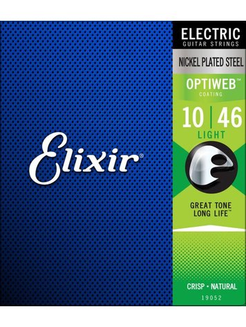 ELIXIR Electric Light Nickel Plated Steel With Optiweb Coating .010 - .046