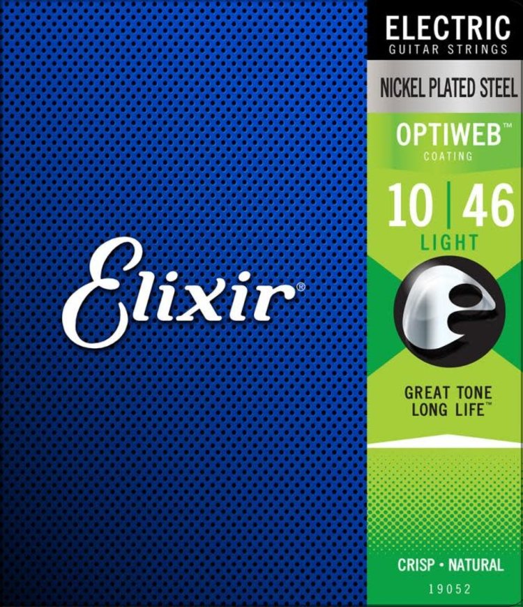 ELIXIR Electric Light Nickel Plated Steel With Optiweb Coating .010 - .046