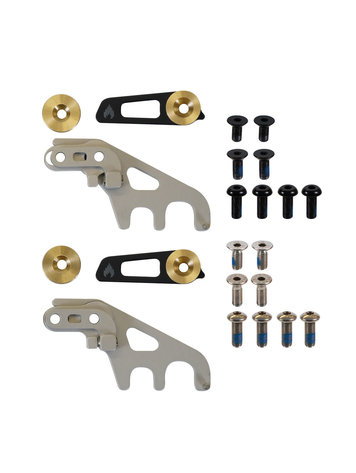 SPARK R&D SPARK R&D Top-Mount Crossbar Clips - Black/Metal