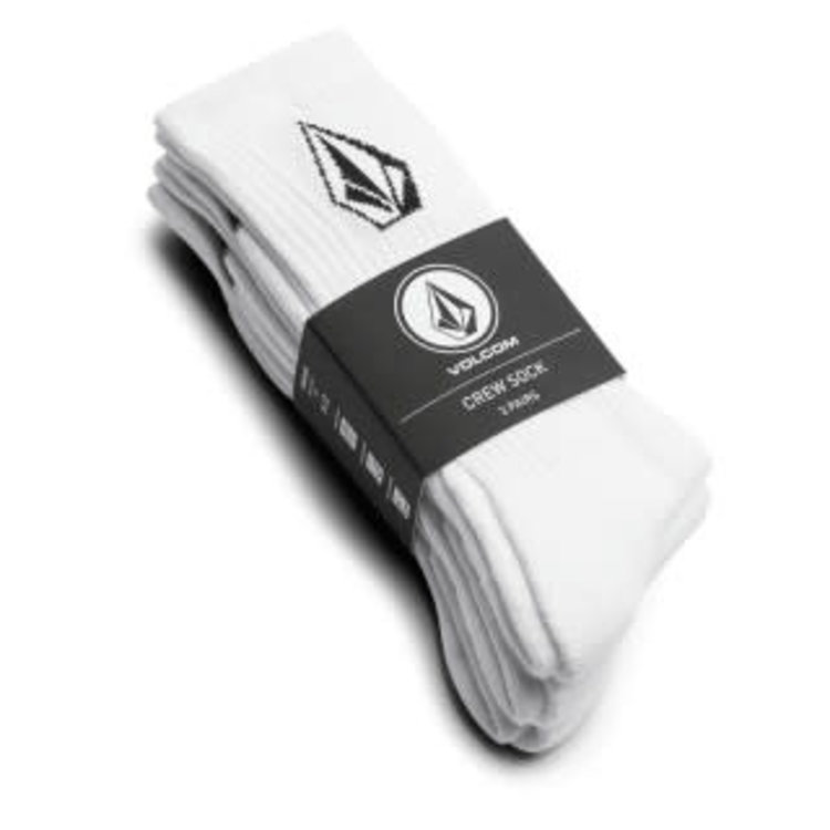 VOLCOM VOLCOM Full Stone Socks 3 Pack White