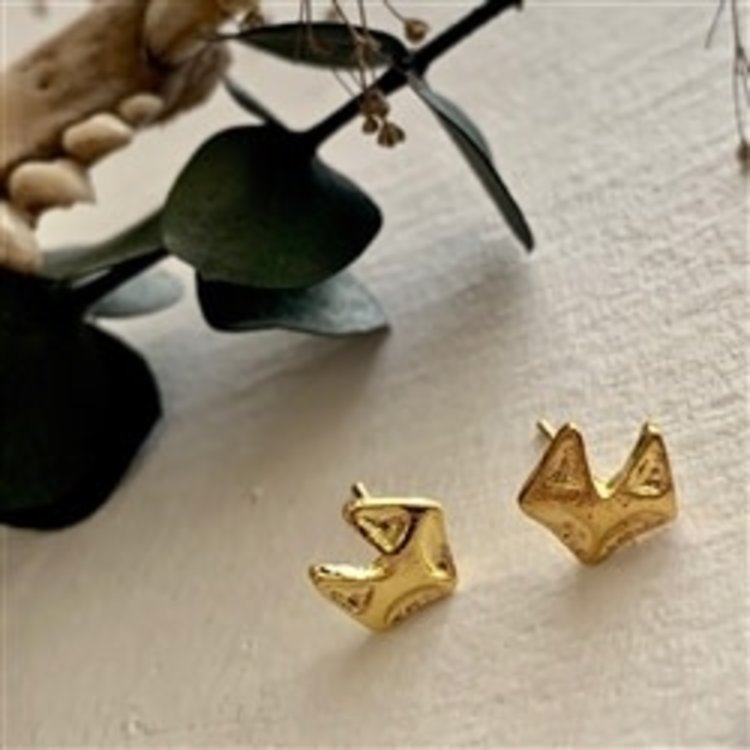 PIKA & BEAR PIKA & BEAR "Sly Fox" Stud Earrings in Gold