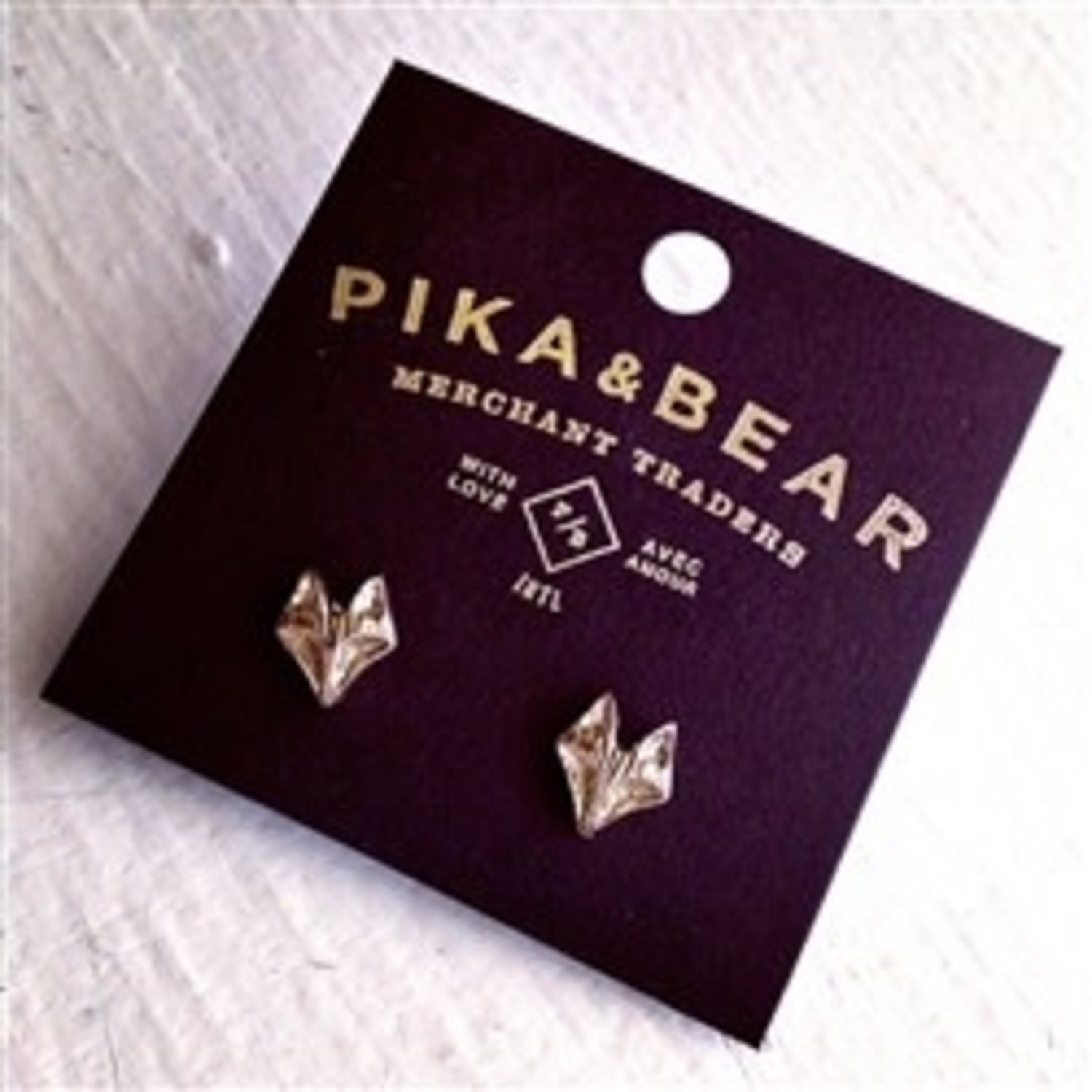 Fox stud earrings deals