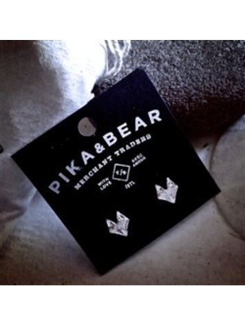 PIKA & BEAR PIKA & BEAR "Silver Fox "Stud Earrings in Silver