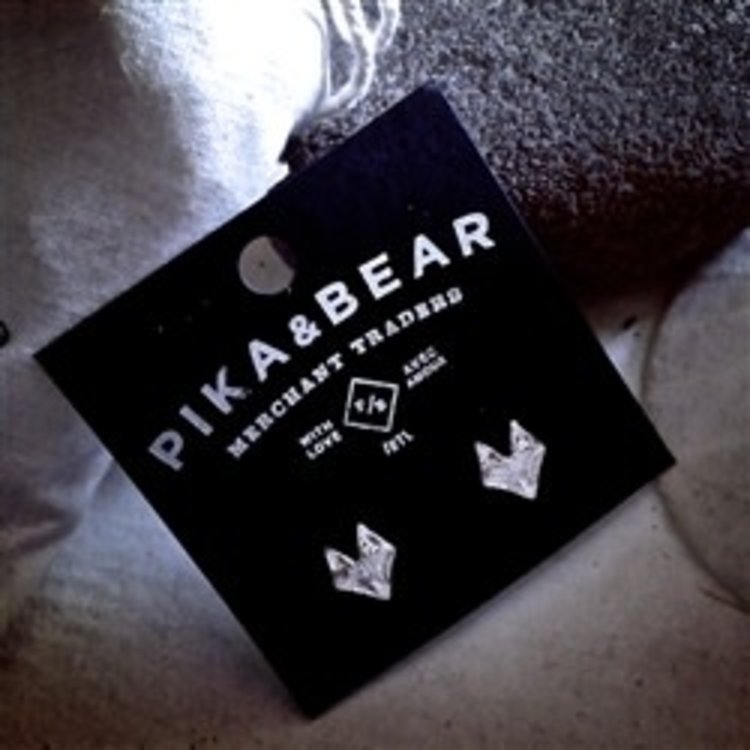 PIKA & BEAR PIKA & BEAR "Silver Fox "Stud Earrings in Silver