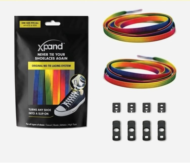 XPAND XPAND Original No-Tie Flat Lacing System Rainbow
