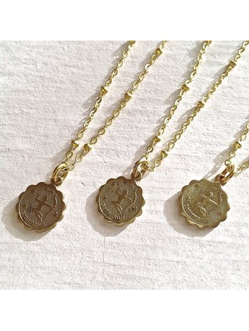 PIKA & BEAR PIKA & BEAR "Sagittarius" Zodiac Charm Necklace, November -23 December 21