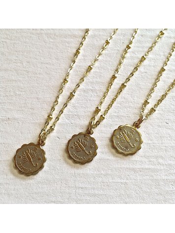 PIKA & BEAR PIKA & BEAR "Scorpio" Zodiac Charm Necklace, October 24 -November 22