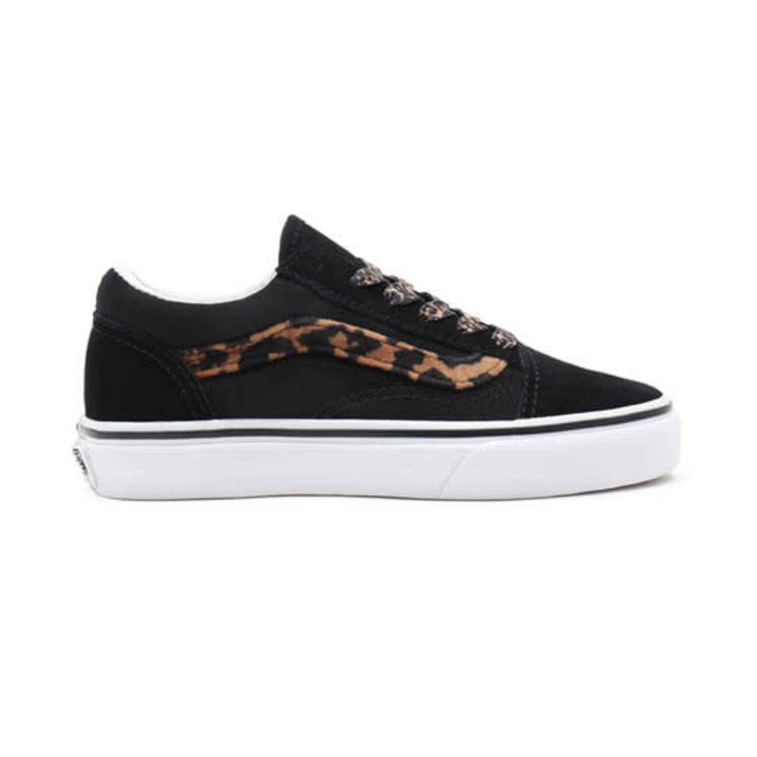 leopard print vans black