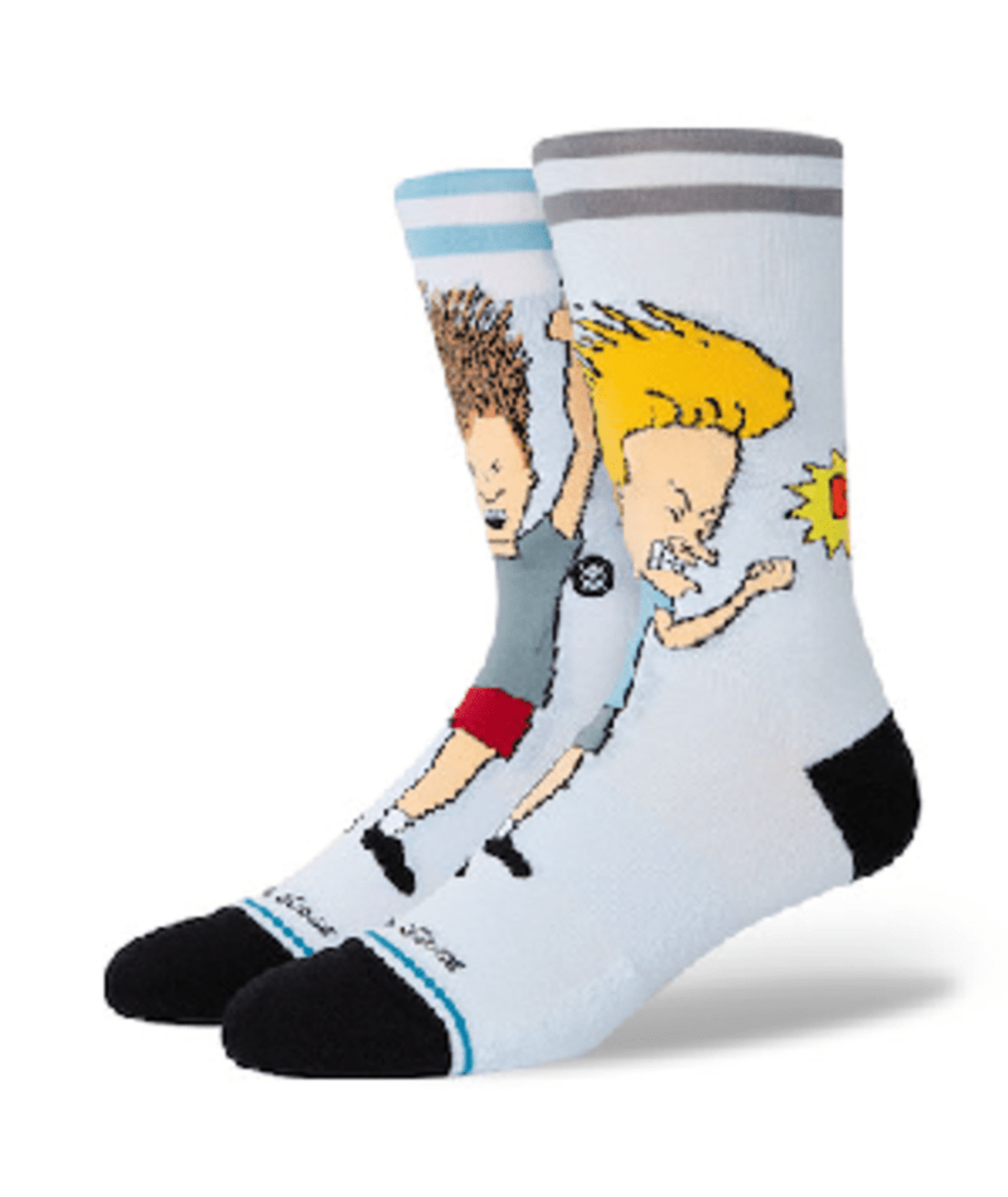 STANCE STANCE Beavis and Butthead Settle Down Socks - Light Blue