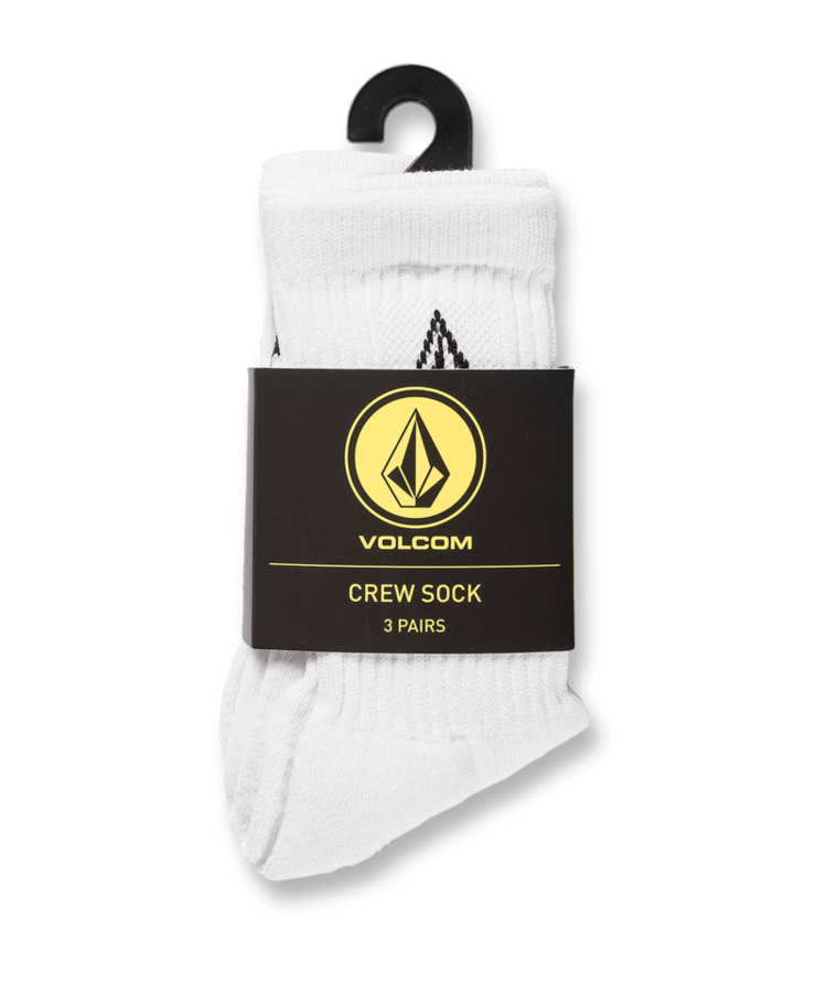 VOLCOM VOLCOM Big Boys Full Stone Socks 3 Pack - Black