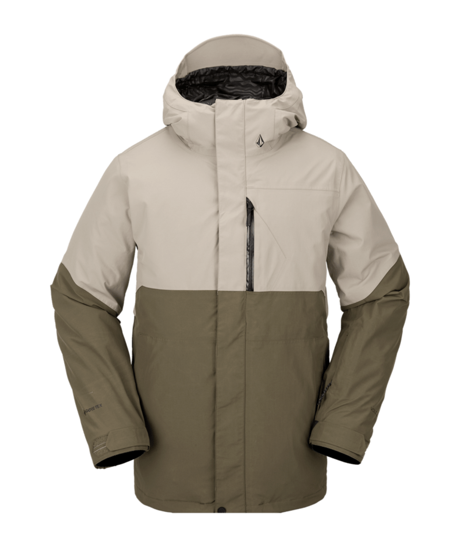 VOLCOM L GORE-TEX Jacket Dark Khaki - Edge of the World | Fernie BC