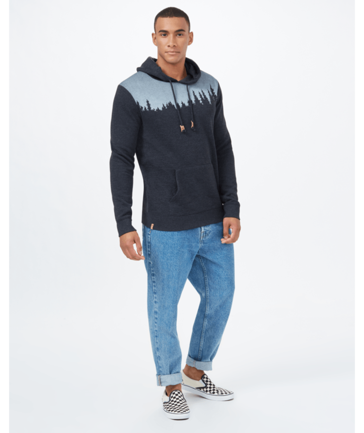 TENTREE TENTREE Mens Juniper Hoodie Meteorite Black Heather