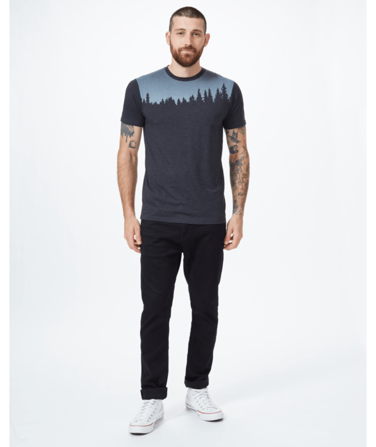 TENTREE TENTREE Mens Juniper T-Shirt Meteorite Black Heather