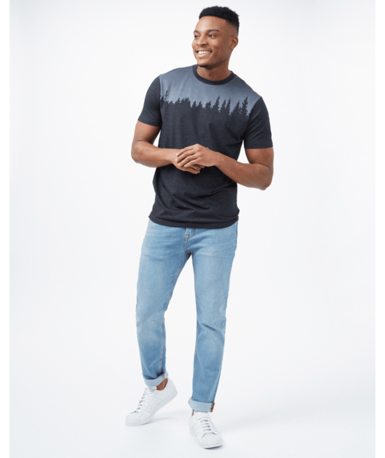 TENTREE TENTREE Mens Juniper T-Shirt Meteorite Black Heather
