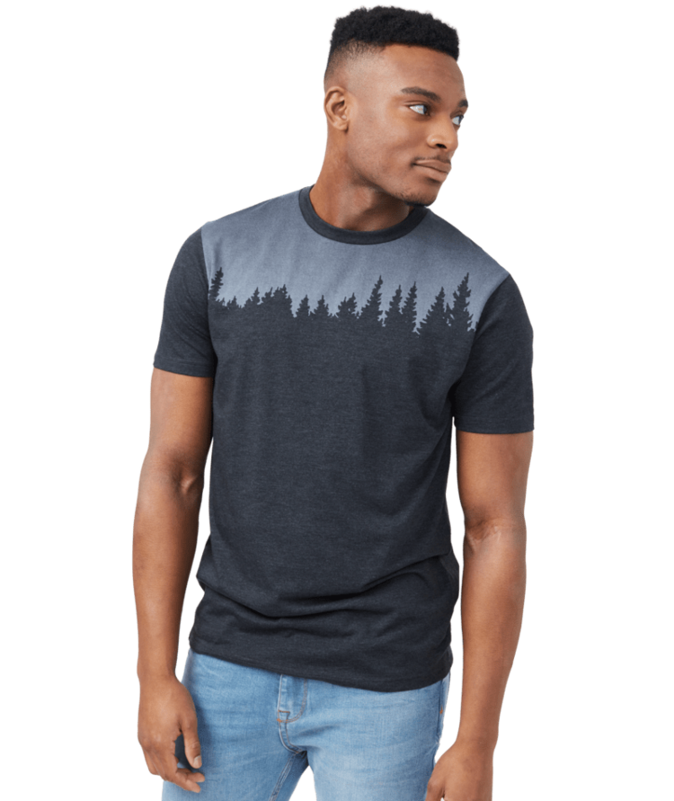 TENTREE TENTREE Mens Juniper T-Shirt Meteorite Black Heather