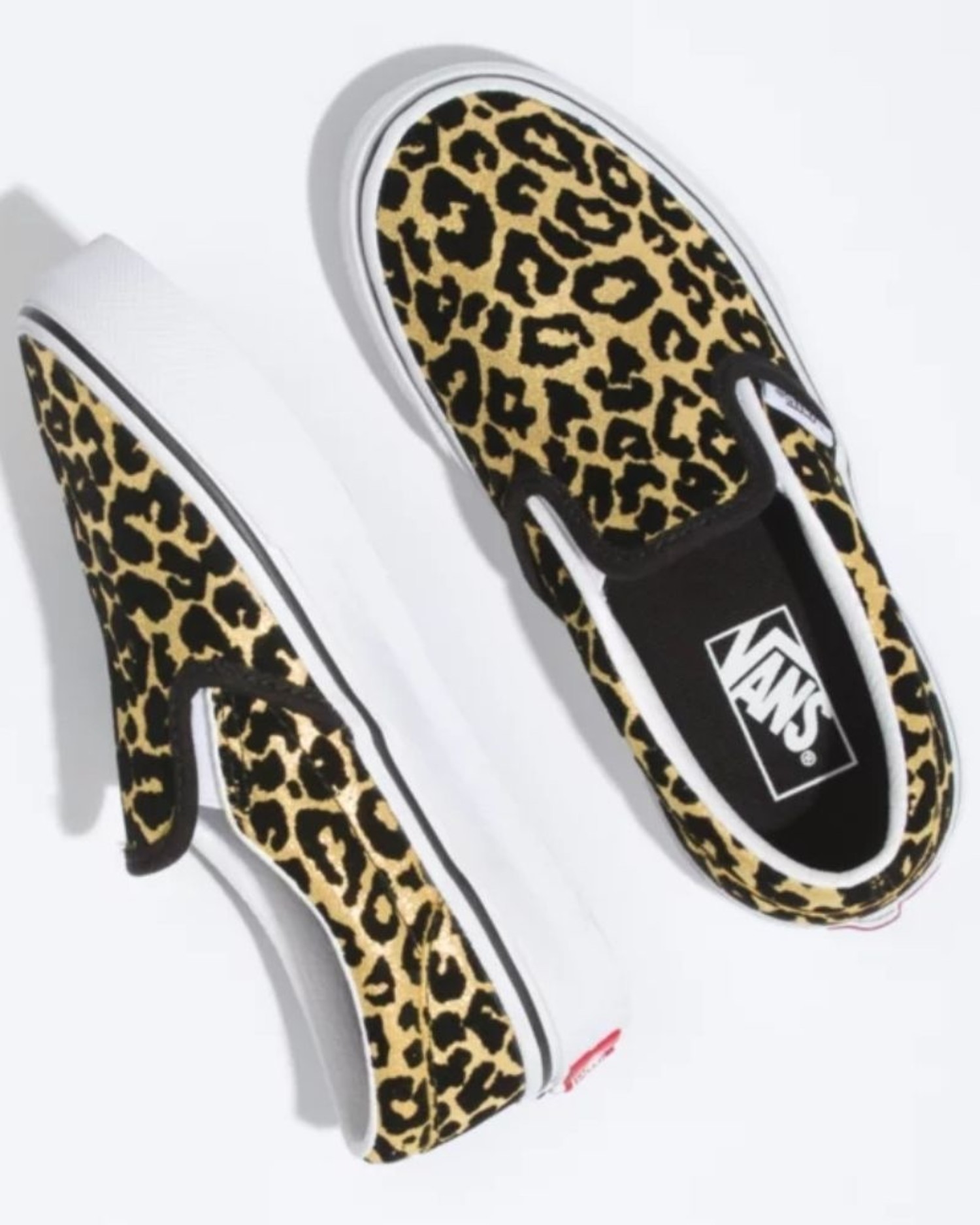 leopard print vans black