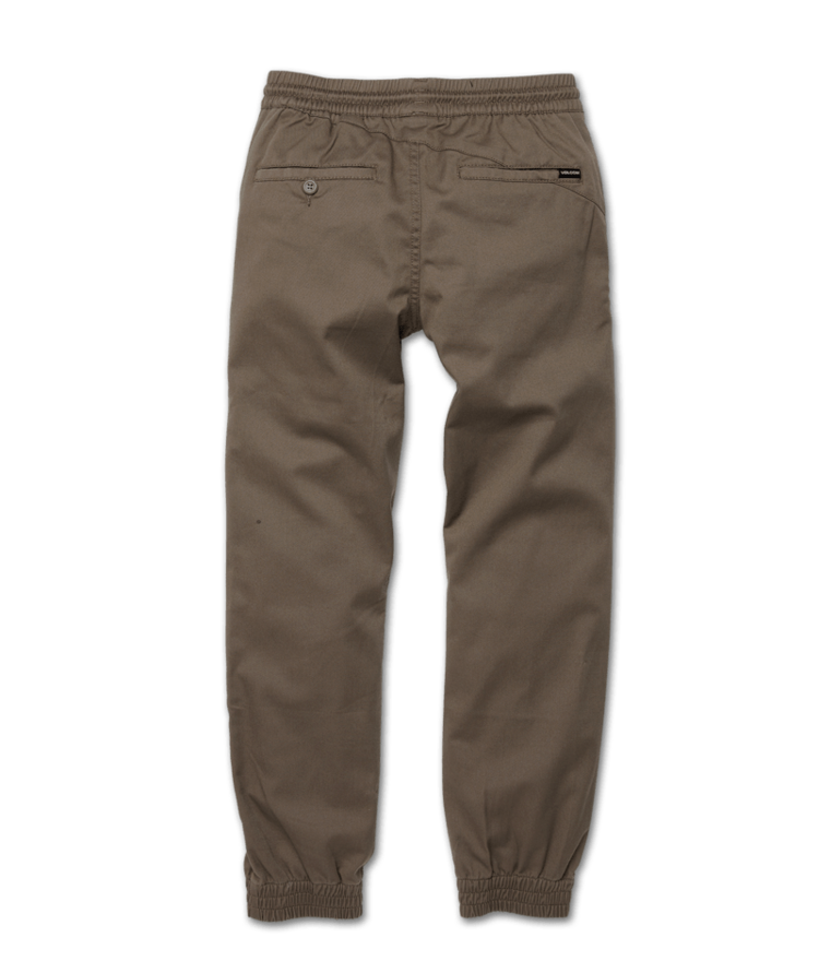 VOLCOM VOLCOM Big Boys Frickin Slim Jogger Pants Mushroom