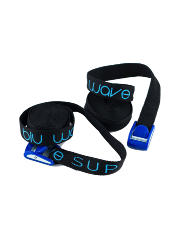 BLU WAVE BLU WAVE Tie Down Straps Black/Cyan