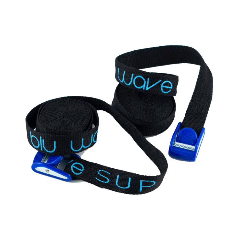BLU WAVE BLU WAVE Tie Down Straps Black/Cyan