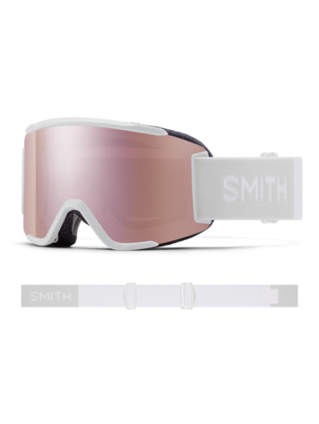 SMITH SMITH Squad S White Vapor / Chromapop Everyday Rose Gold Mirror  / Clear