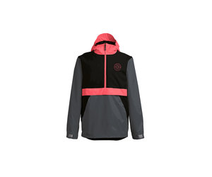 AIRBLASTER Trenchover Jacket Black / Hot Coral - Edge of the World