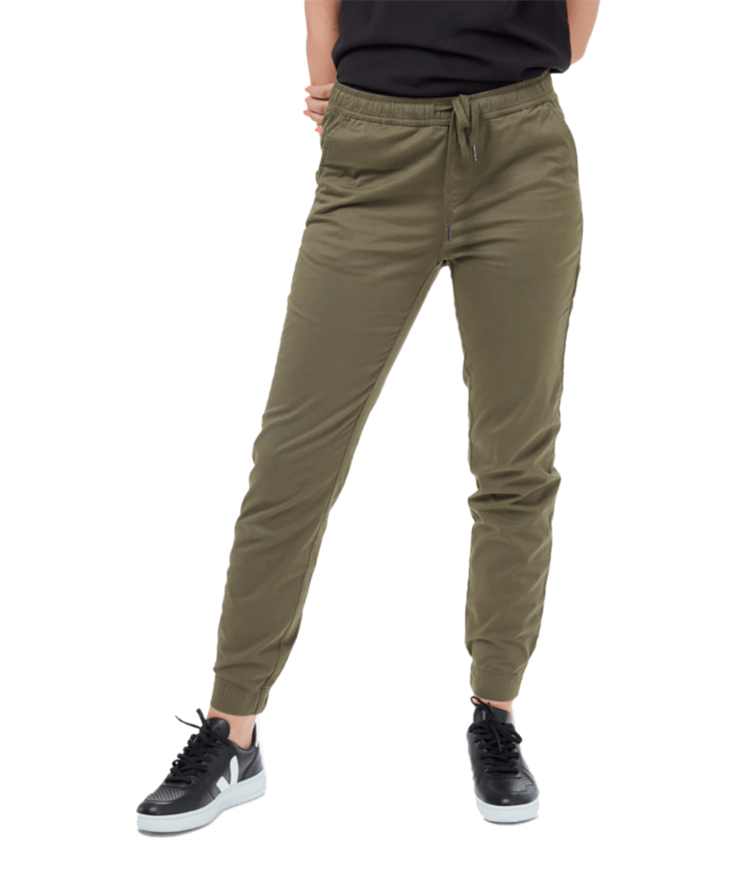 TENTREE Womens Pacific Jogger Olive Night Green - Edge of the