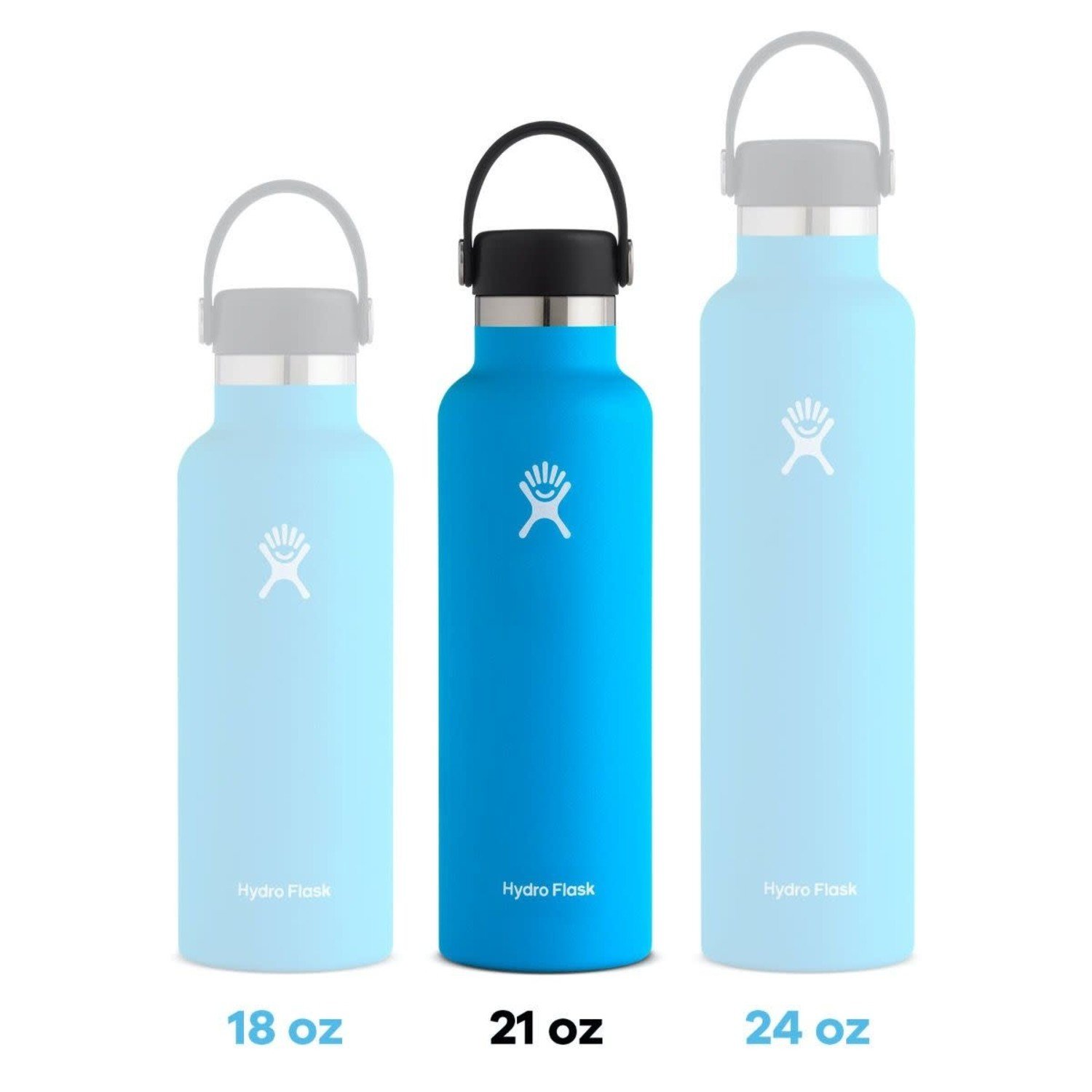 Hydro Flask Standard Mouth Water Bottle with Flex Cap Snapper 24oz