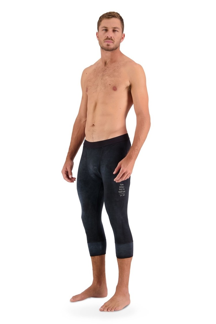 MONS ROYALE MONS ROYALE Men's Cascade 3/4 Legging Black Storm Wash