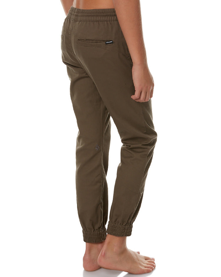 VOLCOM VOLCOM Big Boys Frickin Slim Jogger Pants Mushroom