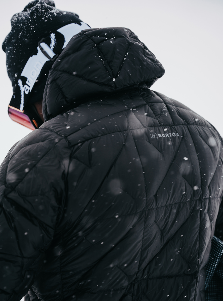 BURTON BURTON Men's [ak] Baker Hooded Down Jacket True Black