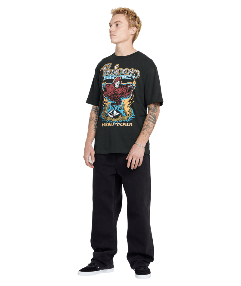 VOLCOM Stone Ghost Short Sleeve Tee Stealth Edge of the World