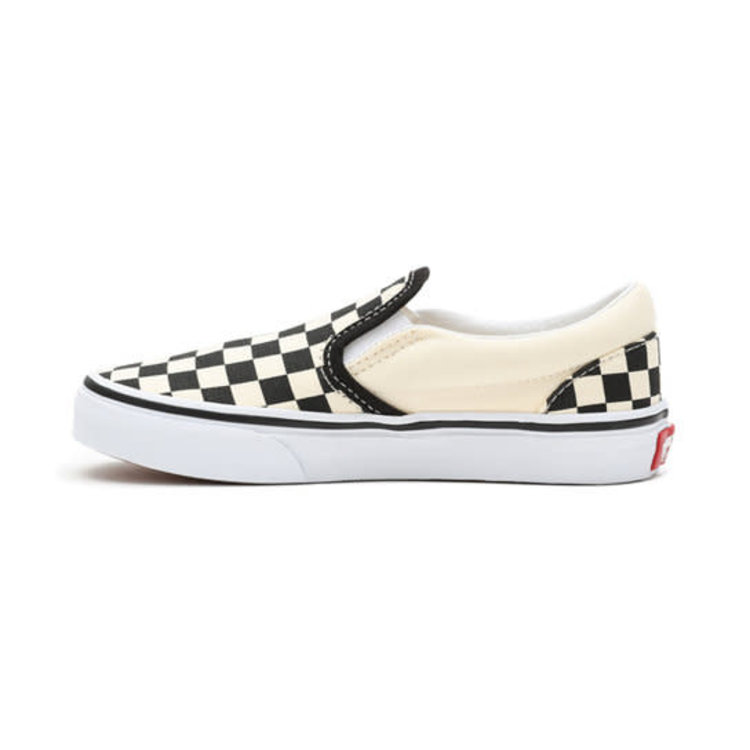 VANS VANS Kids Classic Slip-On Checkerboard Shoe In Black/White