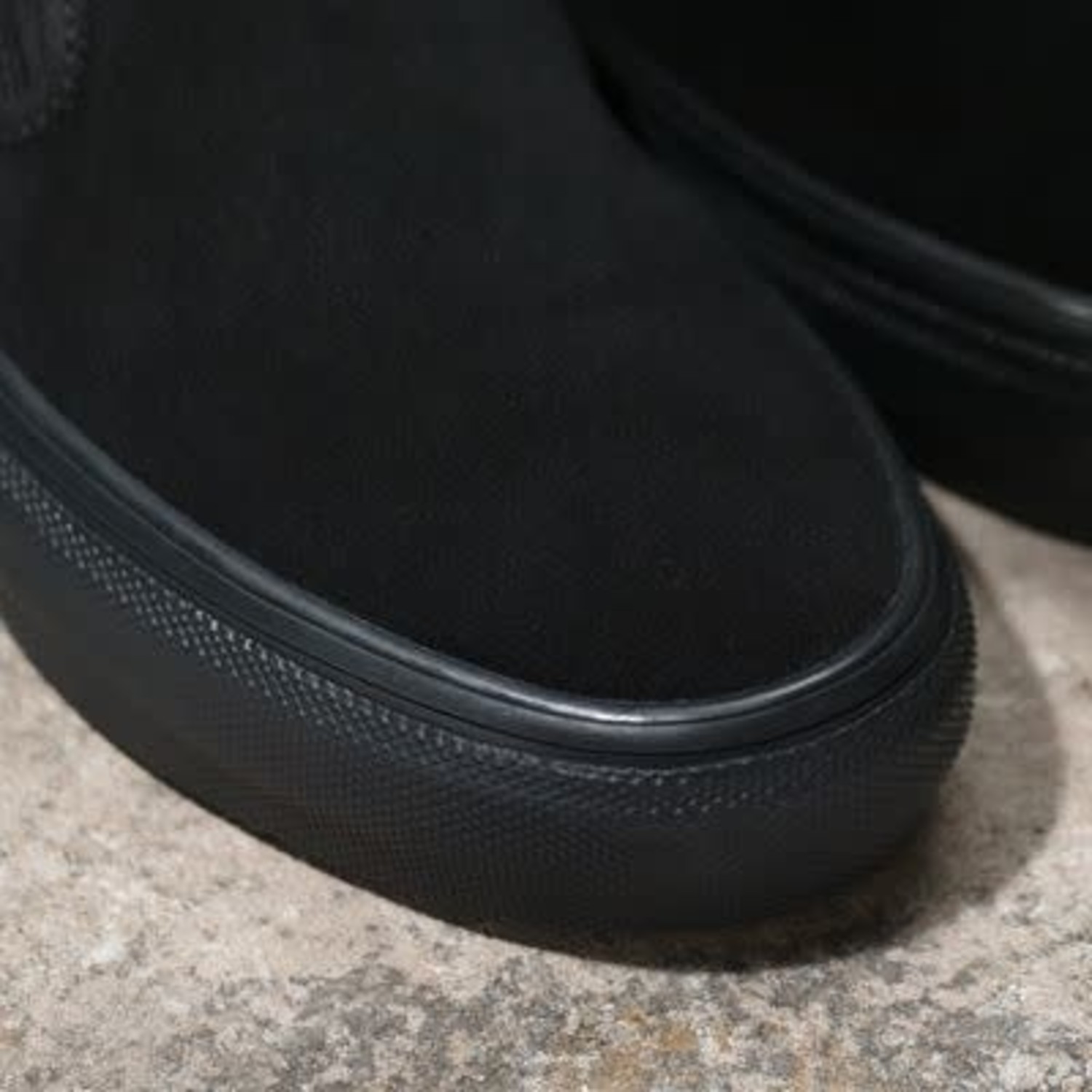 VANS Skate Slip On Black Black Edge of the World Fernie BC