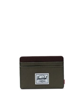 HERSCHEL HERSCHEL Charlie Cardholder Wallet Ivy Green/Chicory Coffee