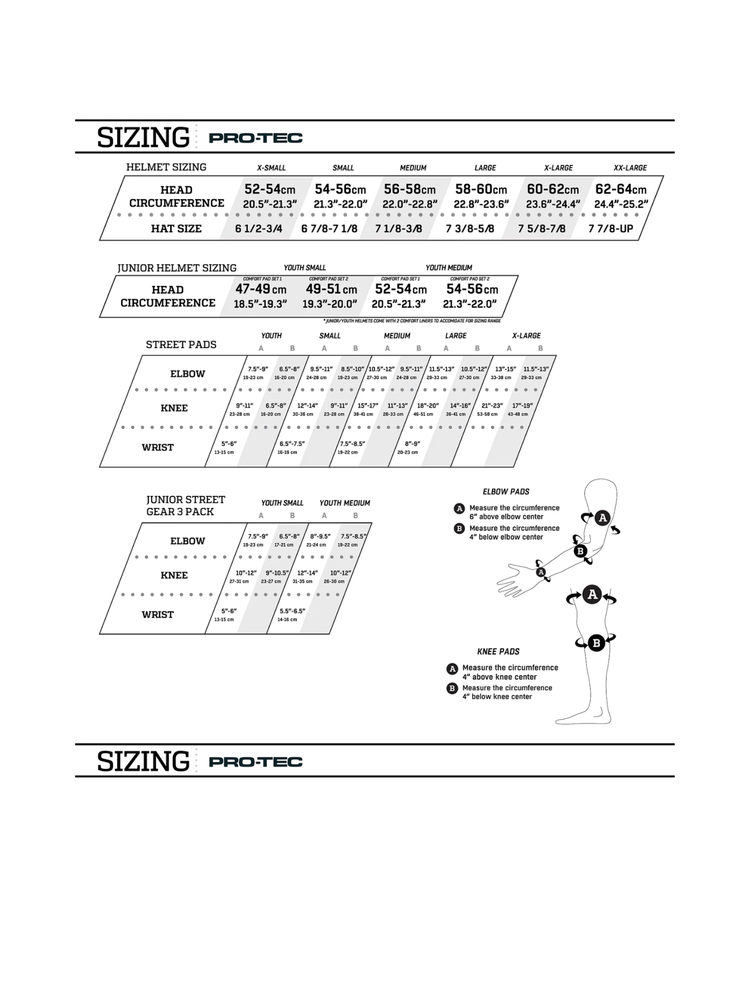 PRO-TEC PRO-TEC Street Elbow Pads - Black