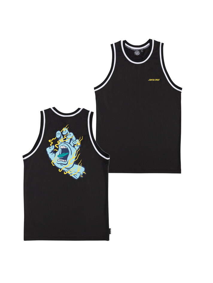 Santa Cruz Inferno Hand Black Basketball Jersey