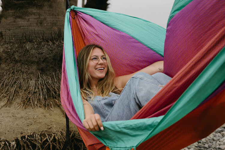 ENO ENO DoubleNest Hammock Print Fade / Seaglass