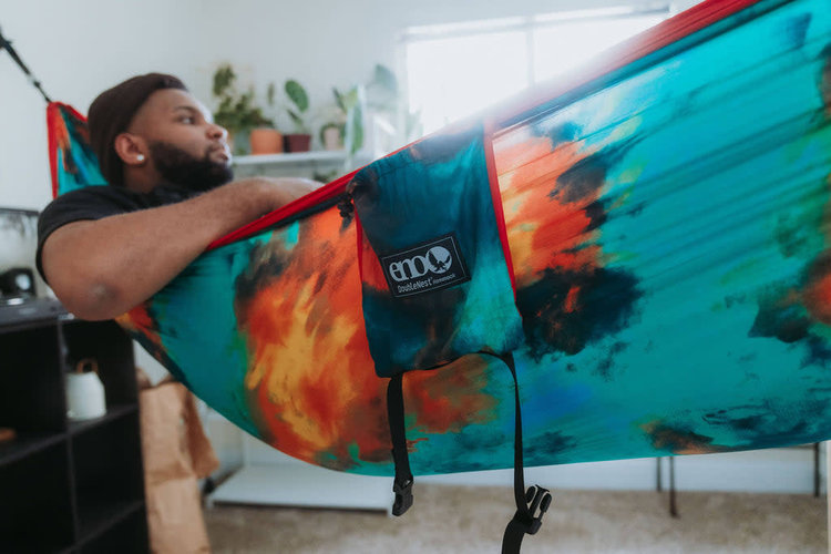 ENO ENO DoubleNest Hammock Print Tie Dye / Red