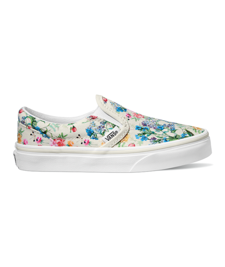 VANS VANS Kids Classic Slip-On Wild Bouquet Marshmallow/True White