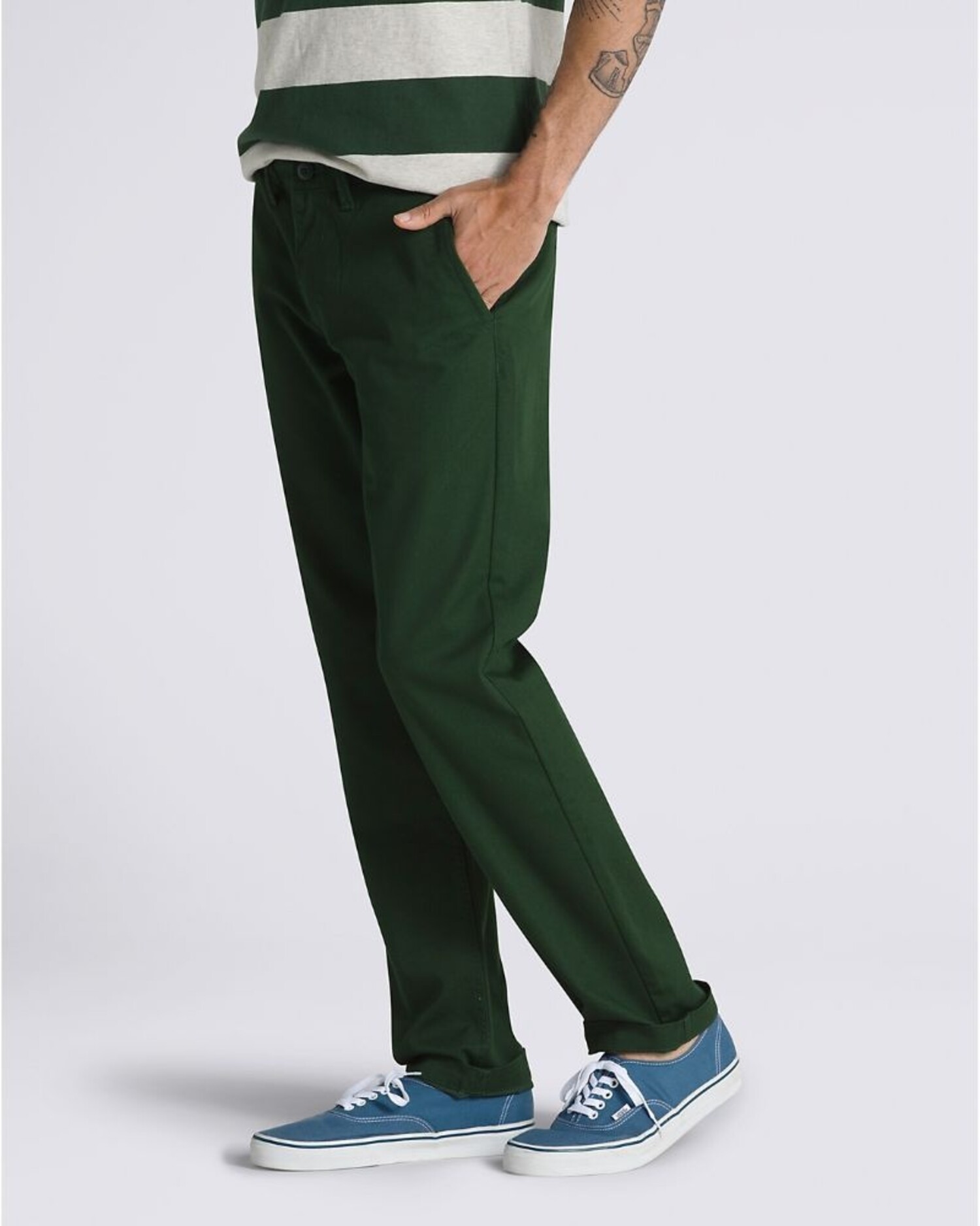 Authentic Chino Loose Trousers | Green | Vans