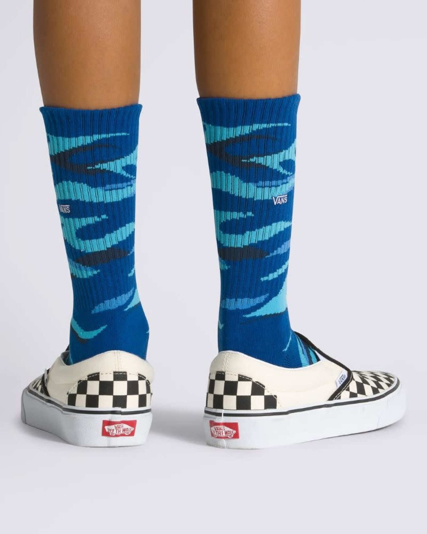VANS VANS Kids Vans Flame Camo Crew True Blue