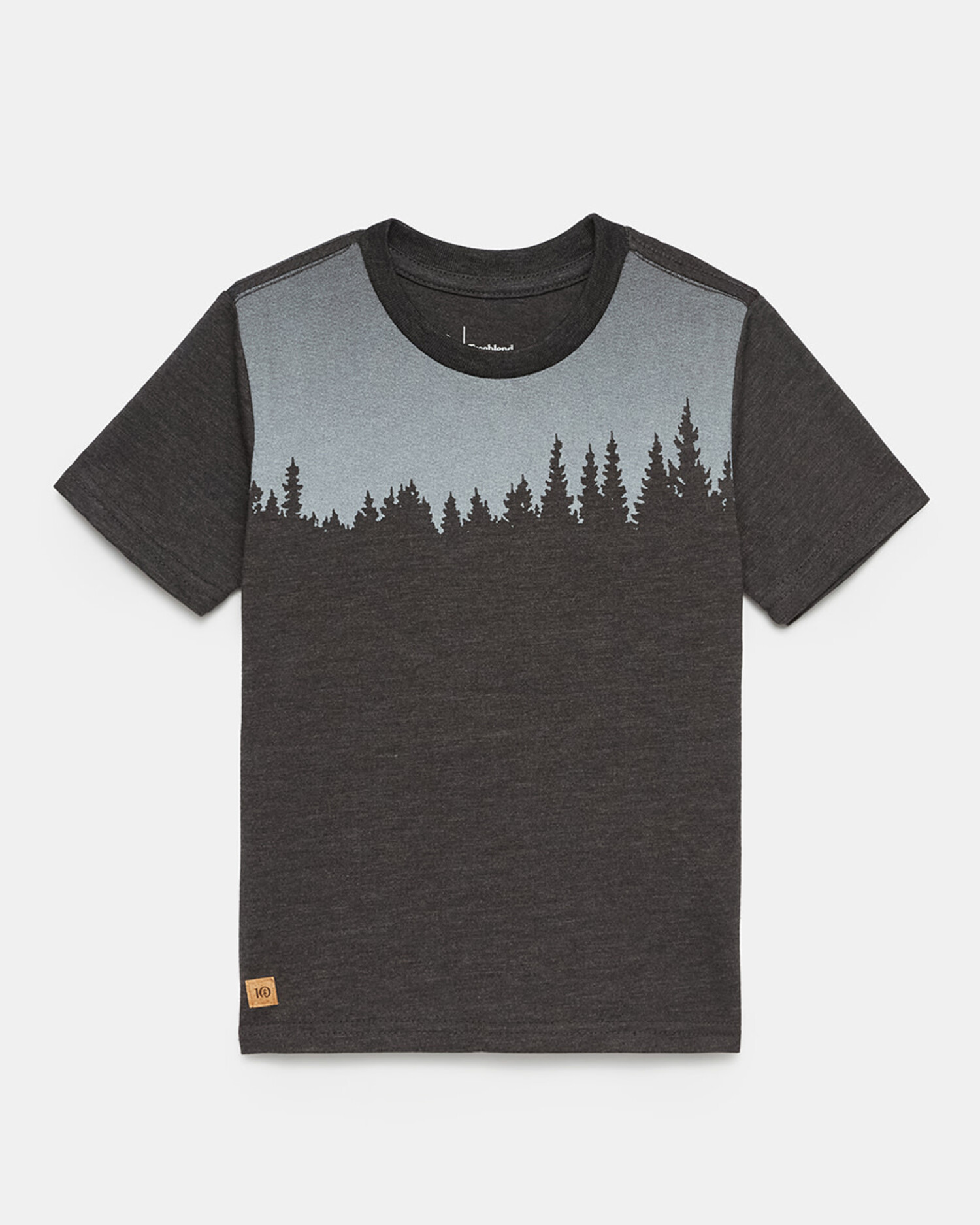 TENTREE Kids Juniper T-Shirt Meteorite Black Heather - Edge of the