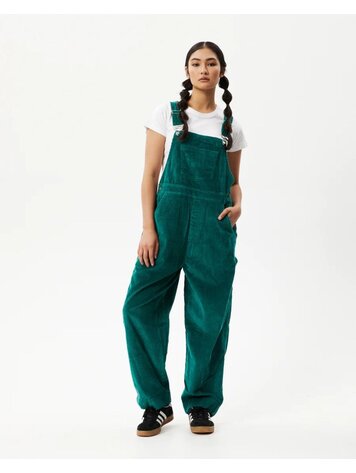 Afends Womens Louis - Organic Denim Baggy Overalls - Washed Black - Afends  US.