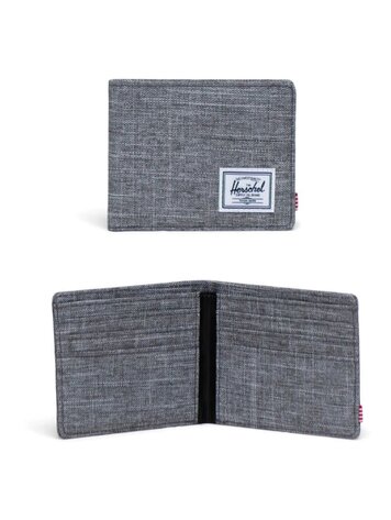 HERSCHEL HERSCHEL Roy Wallet Raven Crosshatch