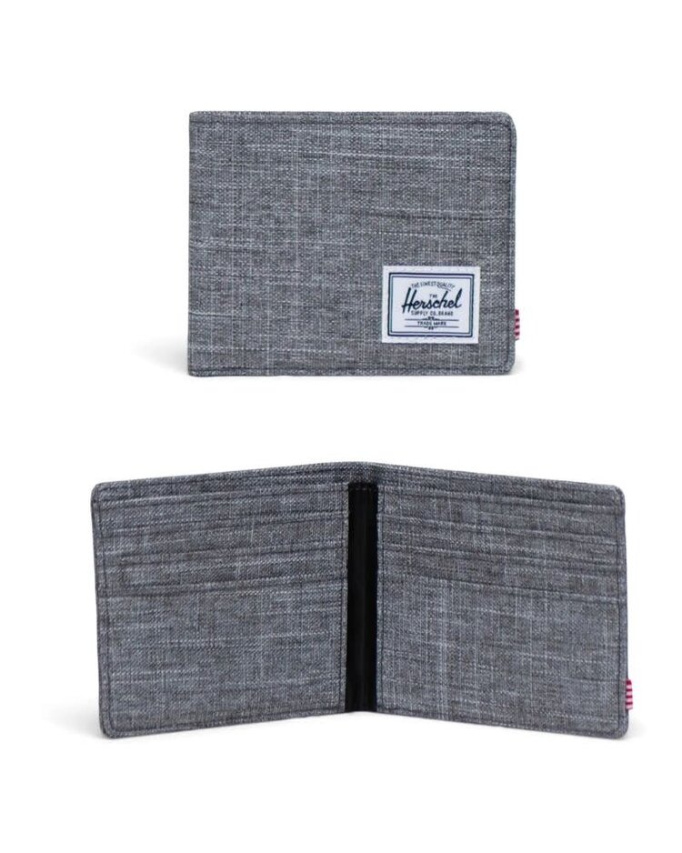 HERSCHEL HERSCHEL Roy Wallet Raven Crosshatch