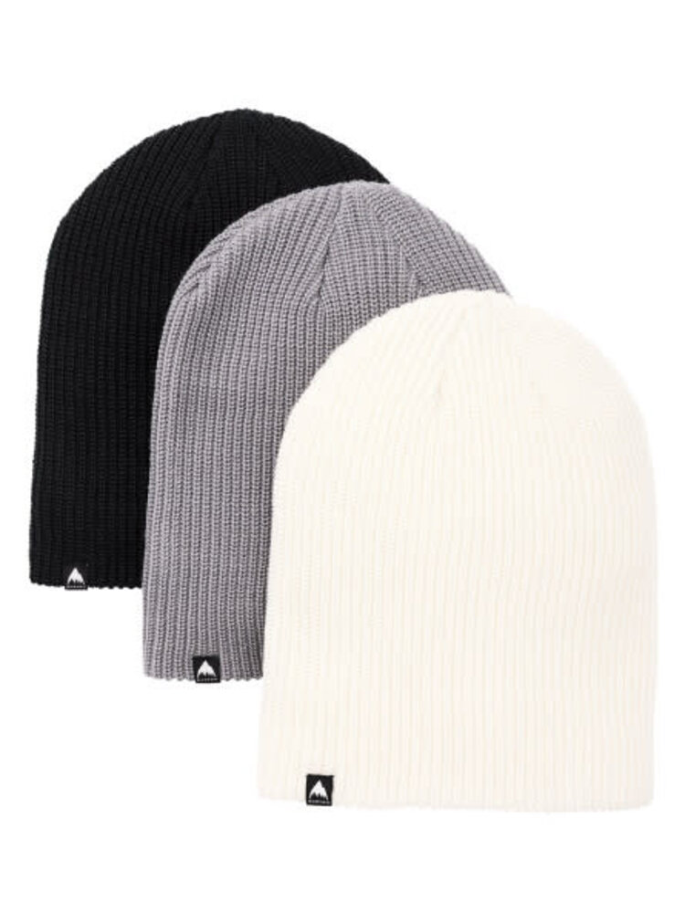 BURTON BURTON Recycled DND Beanie - 3 Pack True Black / Sharkskin / Stout White