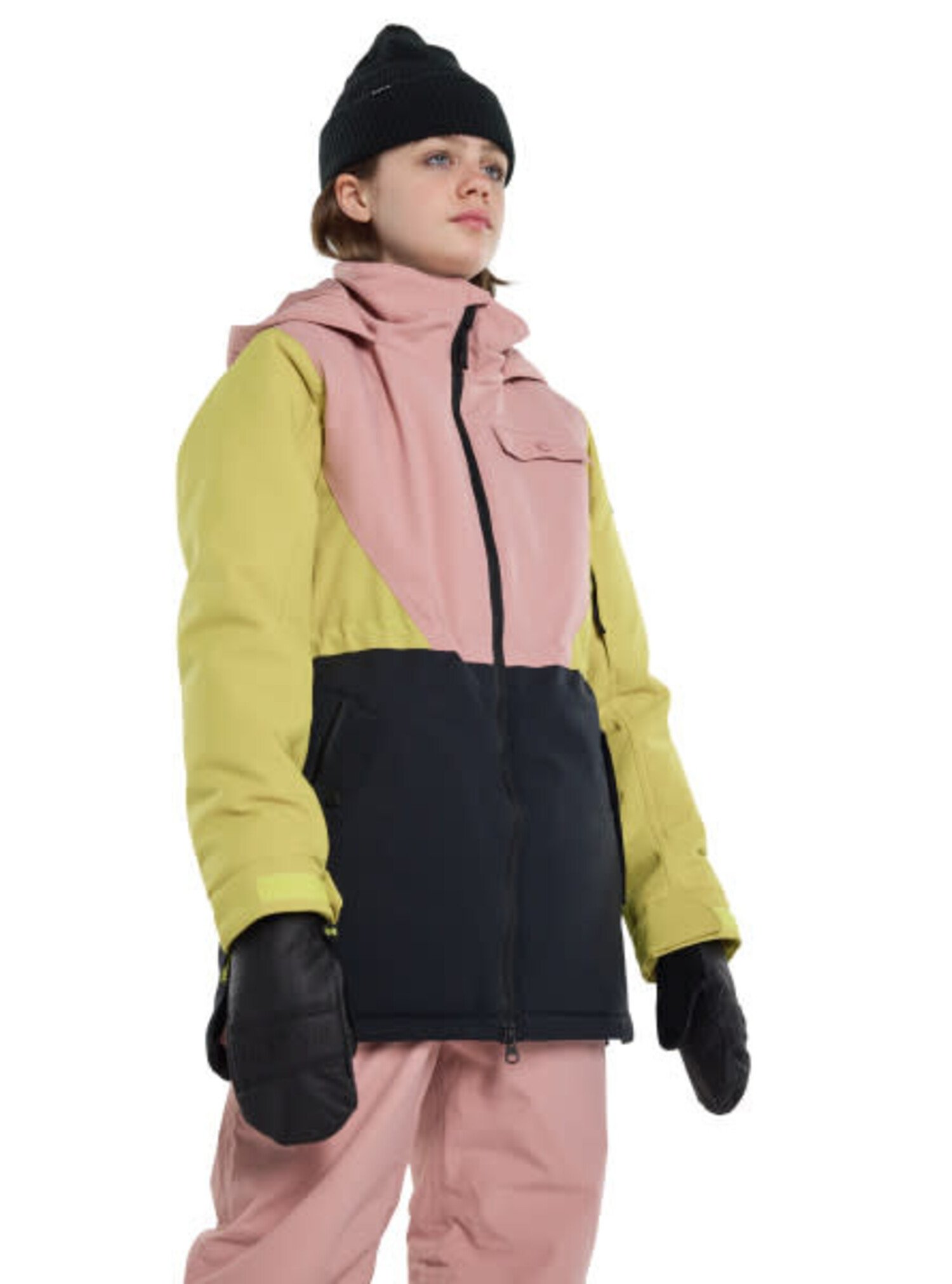 BURTON BURTON Girls' Khione 2L Jacket Powder Blush / Sulfur / True Black